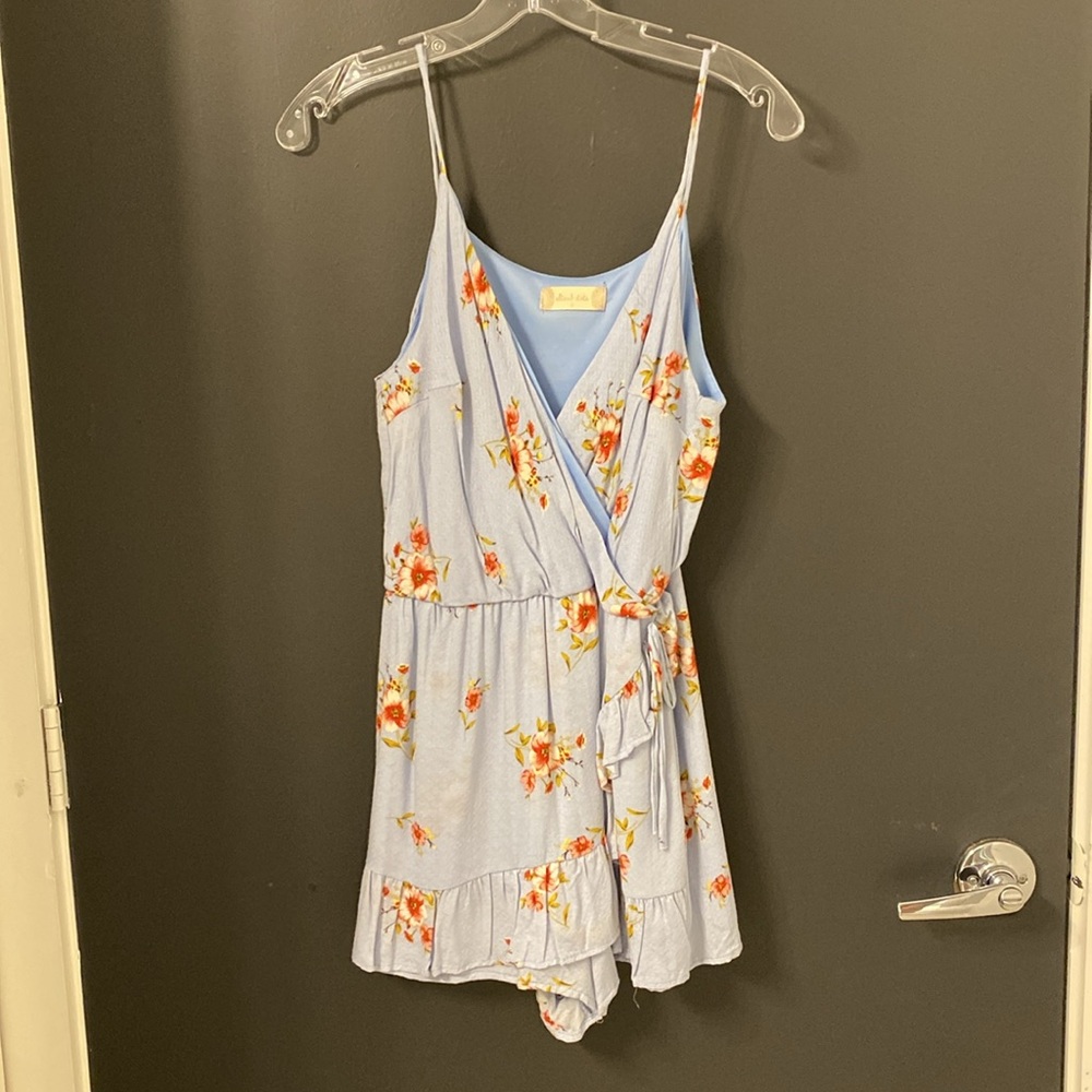 Altar’d State Baby Blue Floral Romper